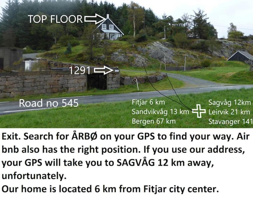Topfloor Apartment Separate Entranc Nice View Stord Fitjar Extérieur photo